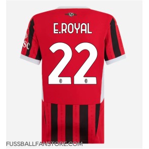 AC Milan Emerson Royal #22 Replik Heimtrikot Damen 2024-25 Kurzarm